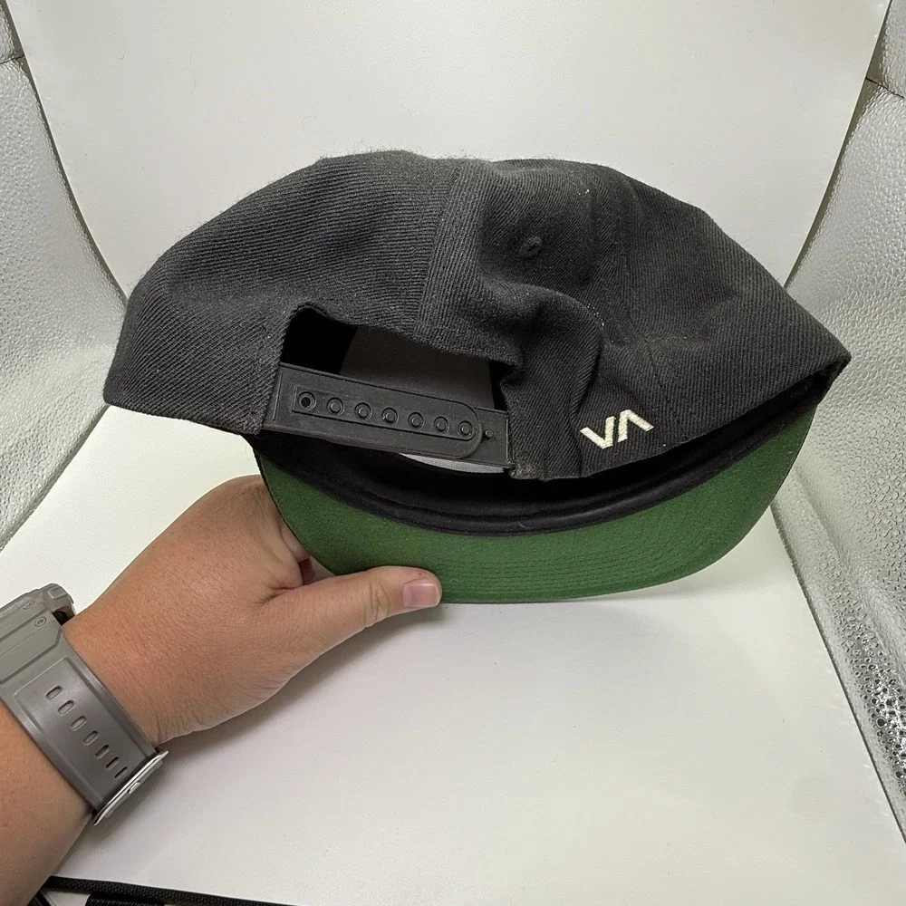 RVCA Twill II Men's Snapback Hat Black/Charcoal‎ OSFM